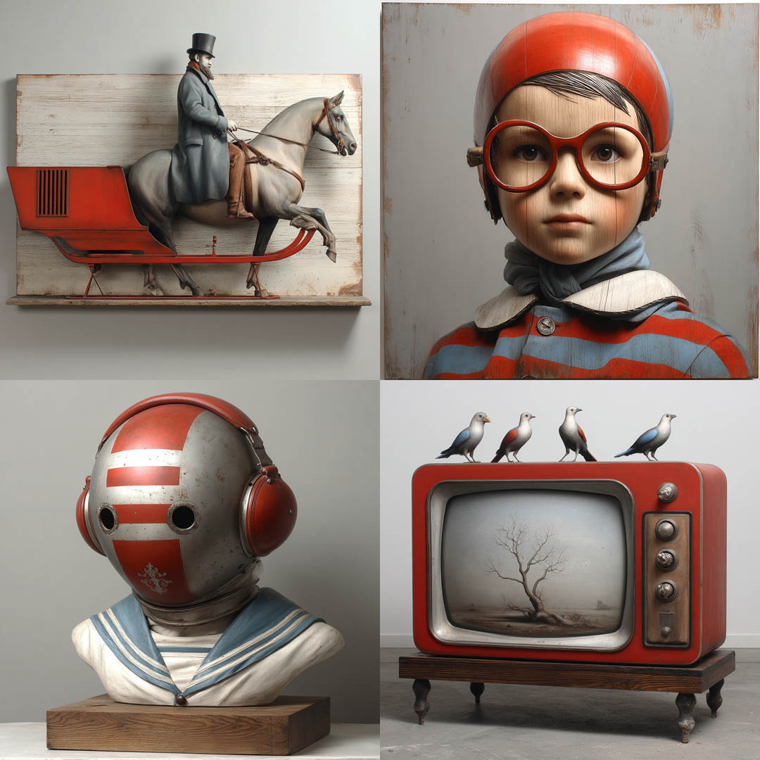 Retro Figurative Assemblage