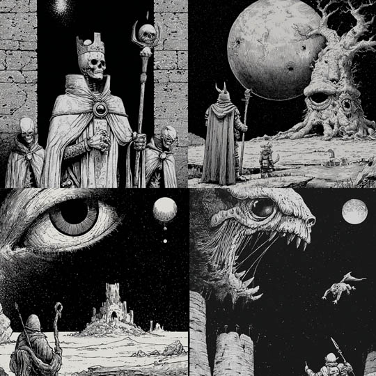 Gothic Fantasy Engraving