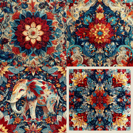 Ornamental Folk Mandala