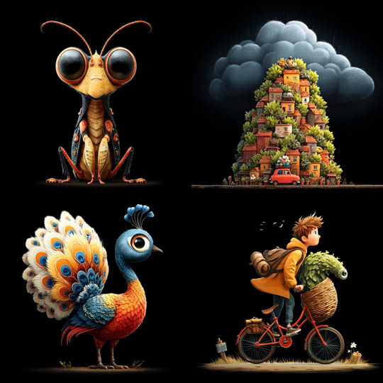 Whimsical 3D Storybook Characters