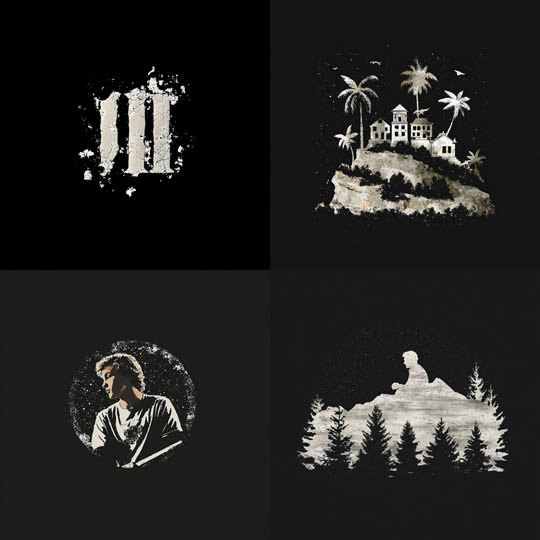 Gritty Stenciled Silhouettes