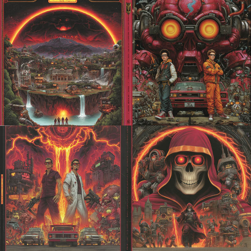 Retro Heavy Metal Sci-Fi Illustration