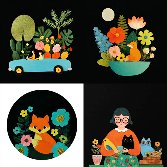 Handcrafted Collage Illustration