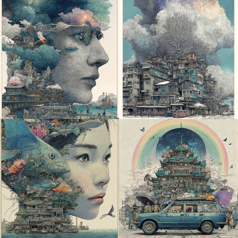 Intricate Urban Montage