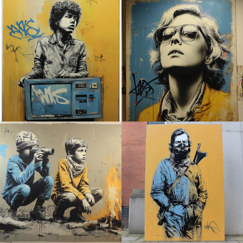 Photorealistic Graffiti Stencil Art