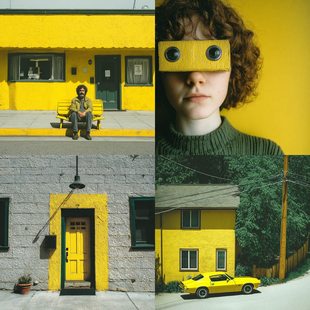 Yellow Monochrome Urban Photography