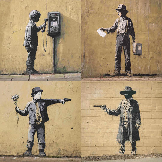 Urban Stencil Graffiti