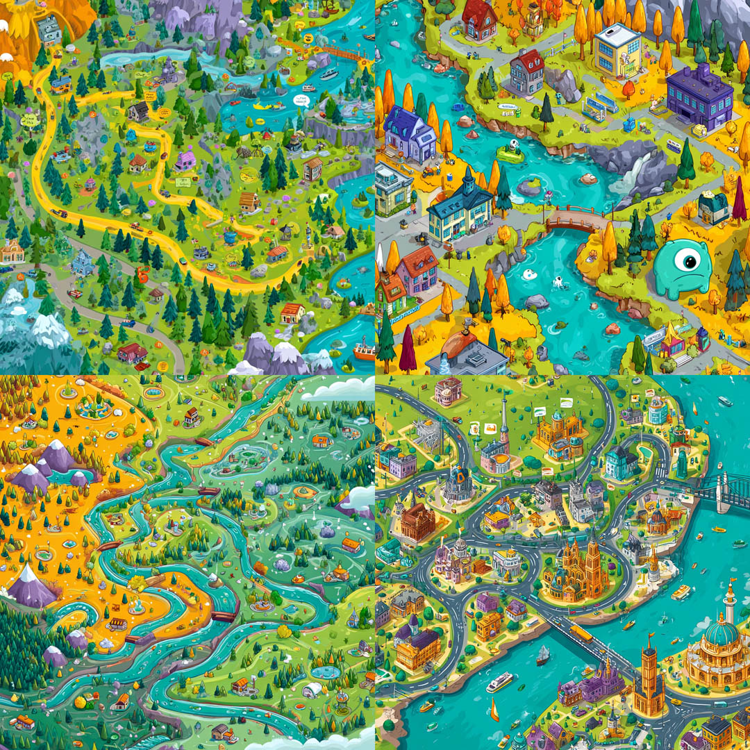 Playful Village Map