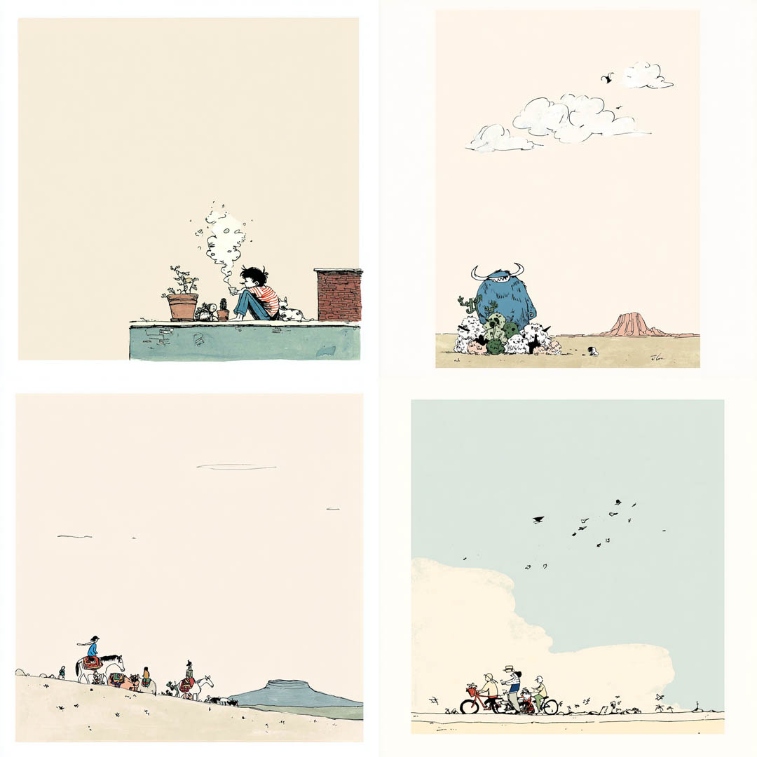 Minimalist Story Vignettes