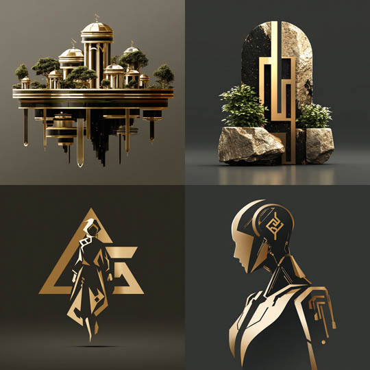 Luxe Metallic Futurism