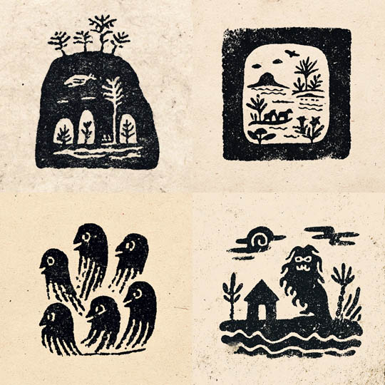 Primitive Folk Print