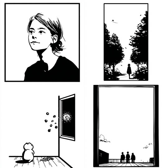 Simple Loose Ink Drawing