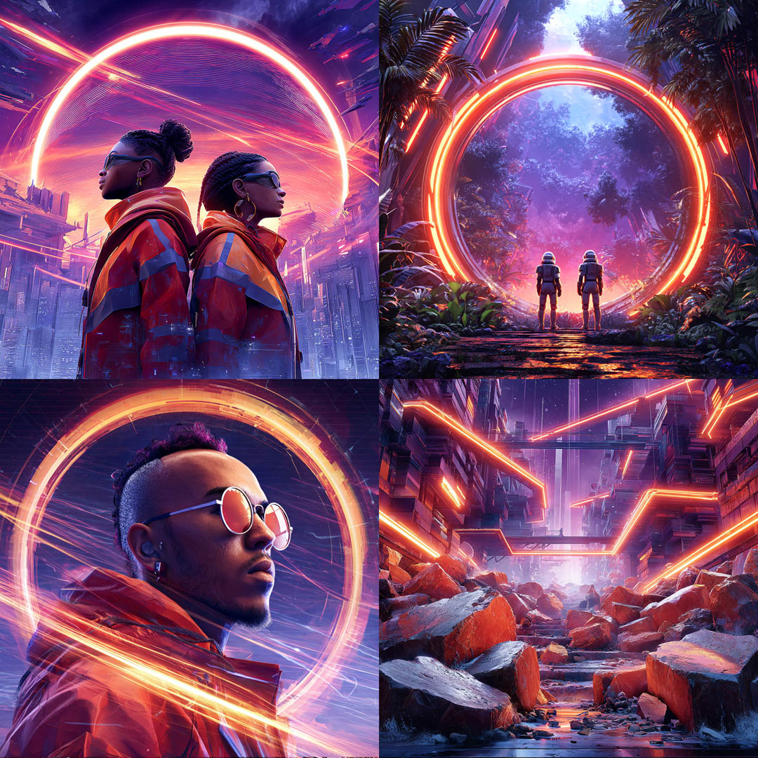 Neon Sci-Fi Portals