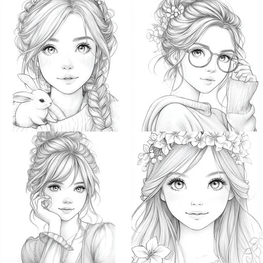 Delicate Pencil Portraits