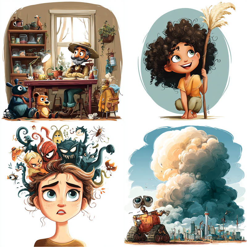 Contemporary Cartoon Concept Art