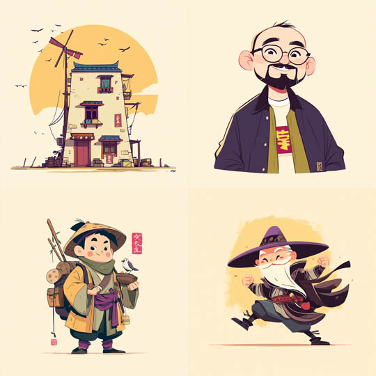 Playful Asian Cartoon Style