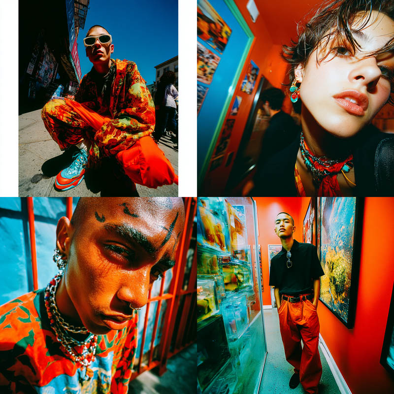 Vibrant Street Fashion Photography