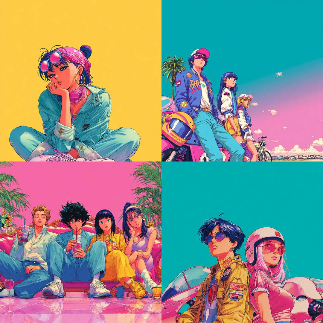 Neon Cyber Anime