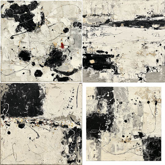 Textured Monochrome Abstraction