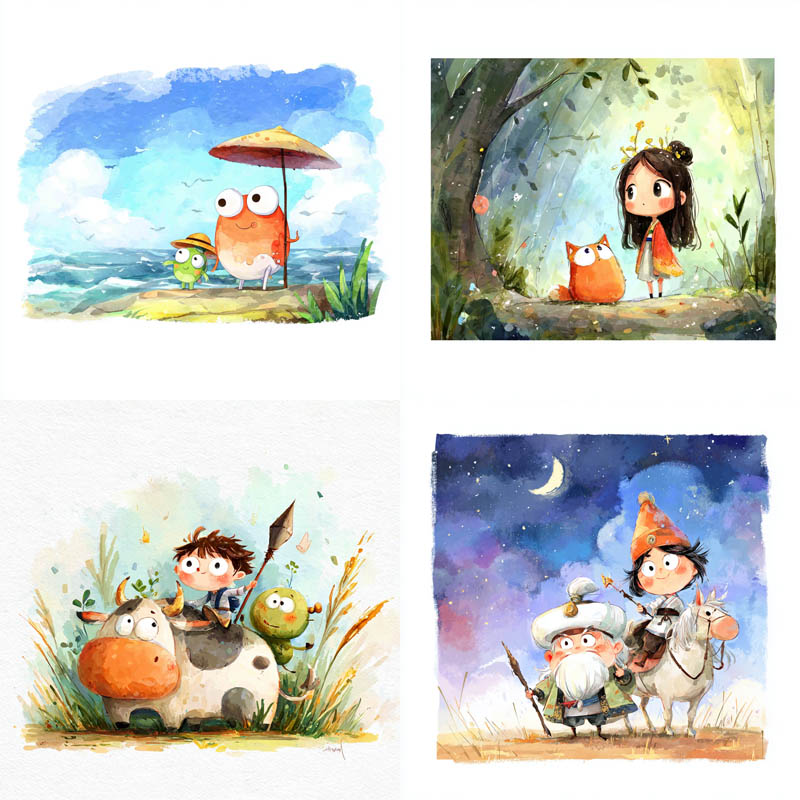 Watercolor Storybook Illustration