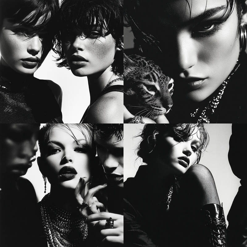 High-Fashion Monochrome Photography