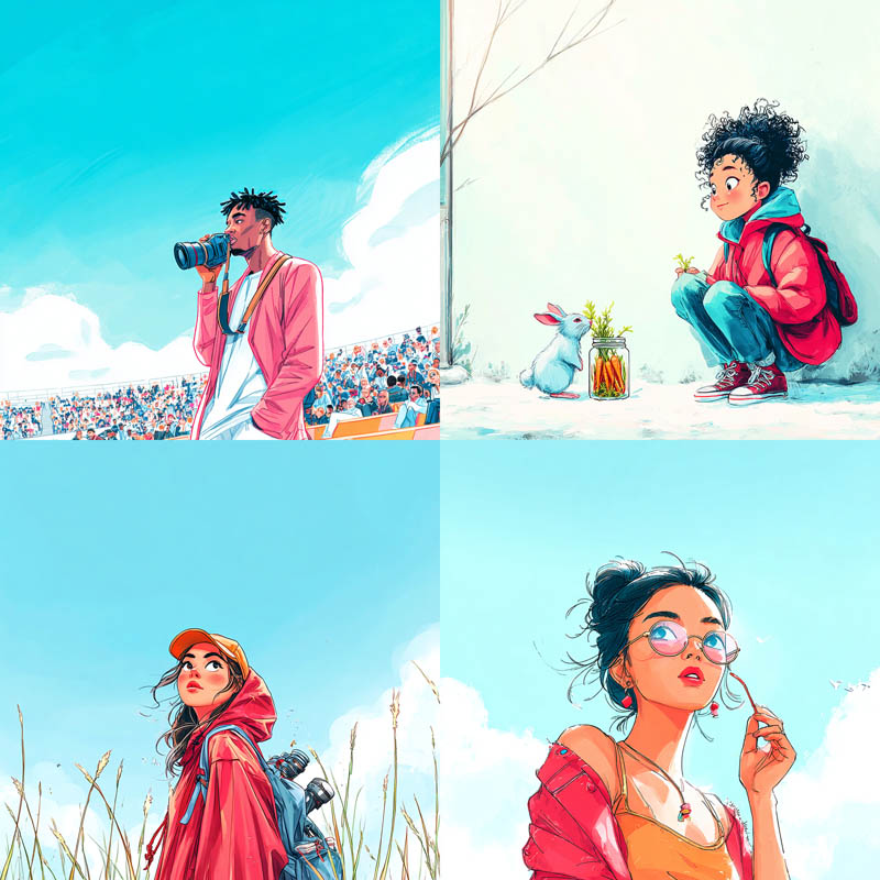 Sunny Cartoon Illustration