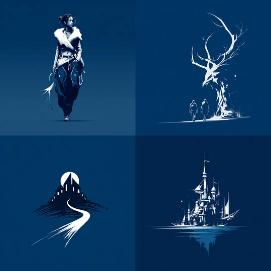 Monochrome Fantasy Silhouettes