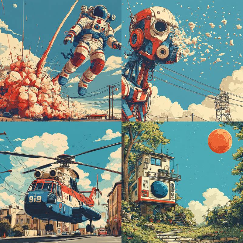 Retro Sci-Fi Pulp Illustration