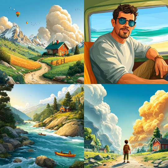 Sunlit Storybook Realism