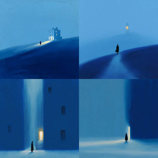 Blue Nocturne Minimalism