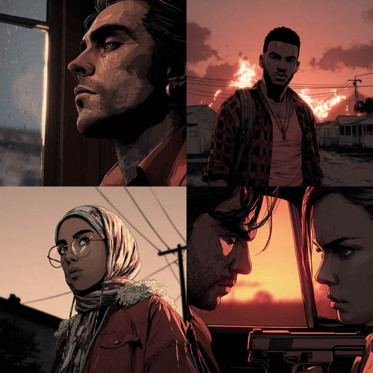 Cinematic Graphic-Novel Realism