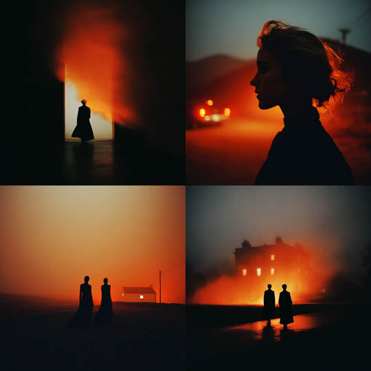 Cinematic Noir Silhouettes