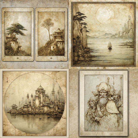 Antique Parchment Sketch