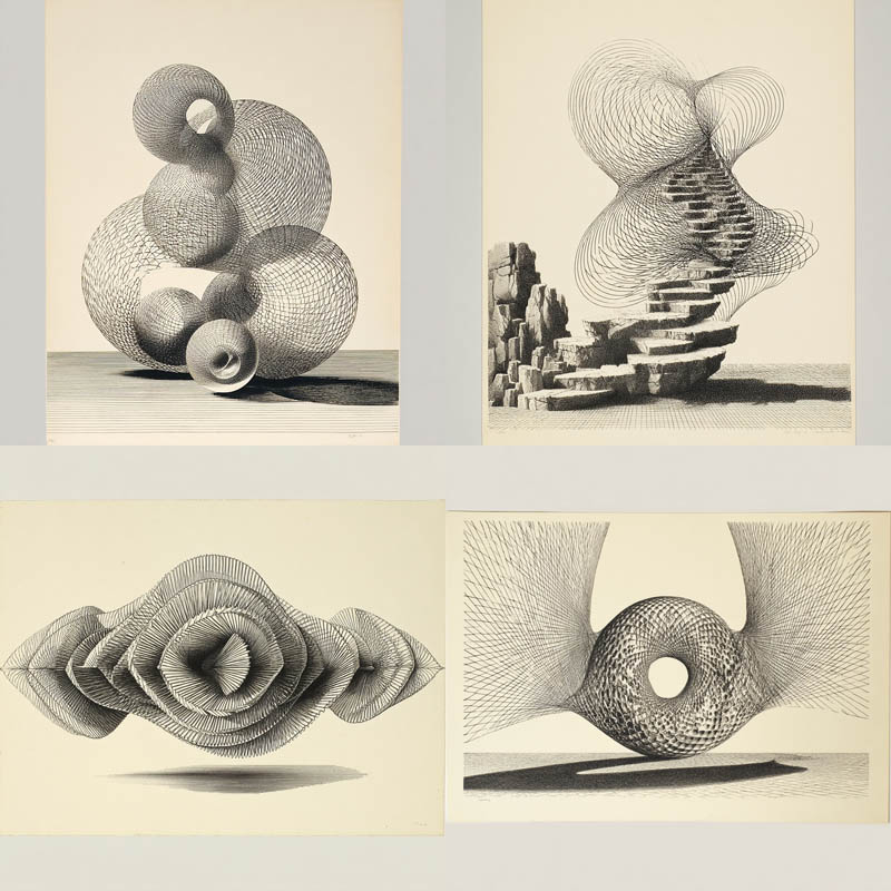 Parametric Wireframe Line Studies