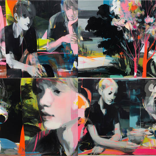 Neon Expressionist Brushwork