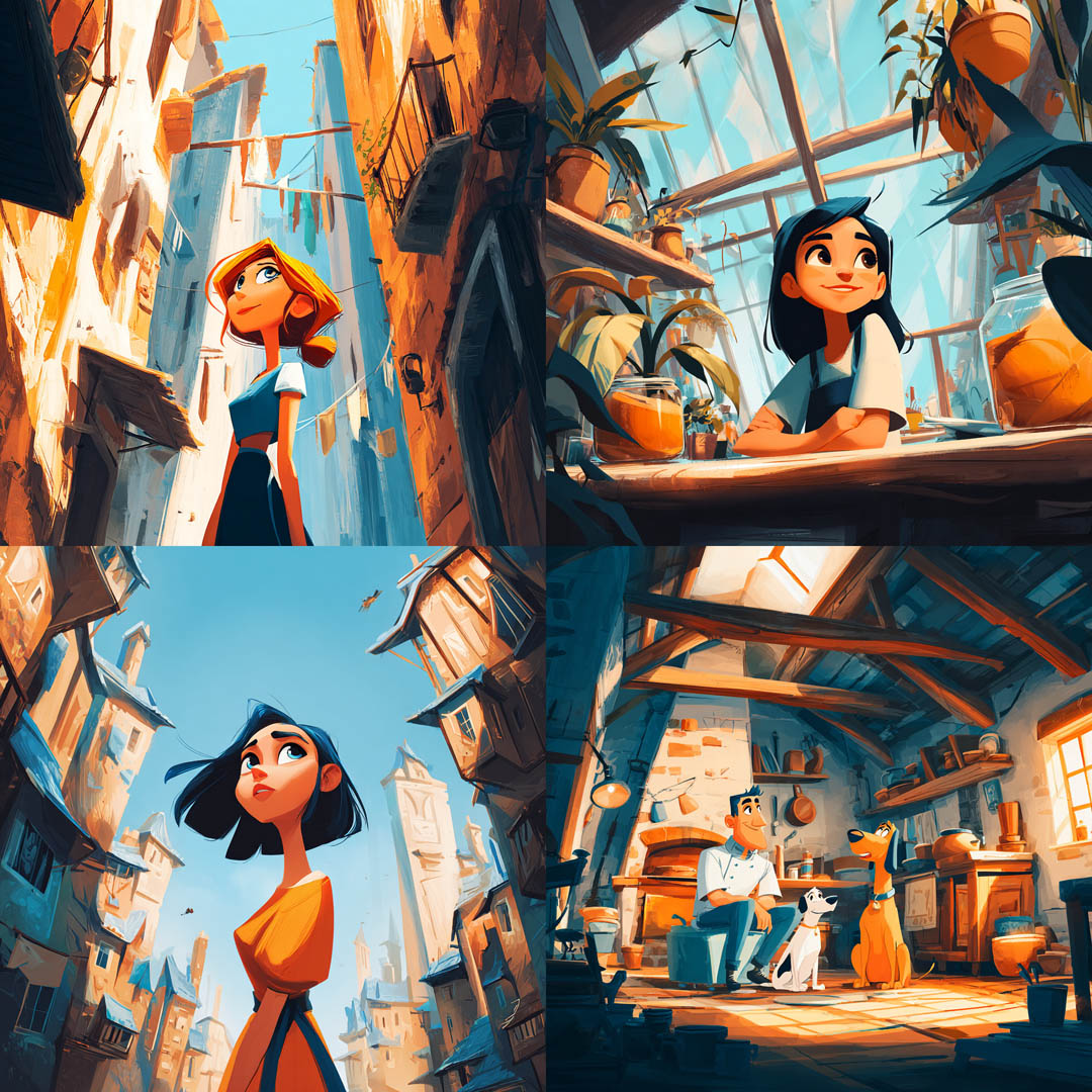 Vibrant Cartoon Storybook