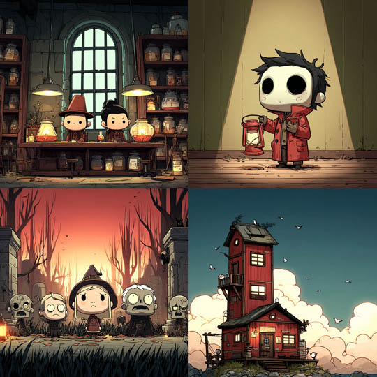 Gothic Storybook Illustration