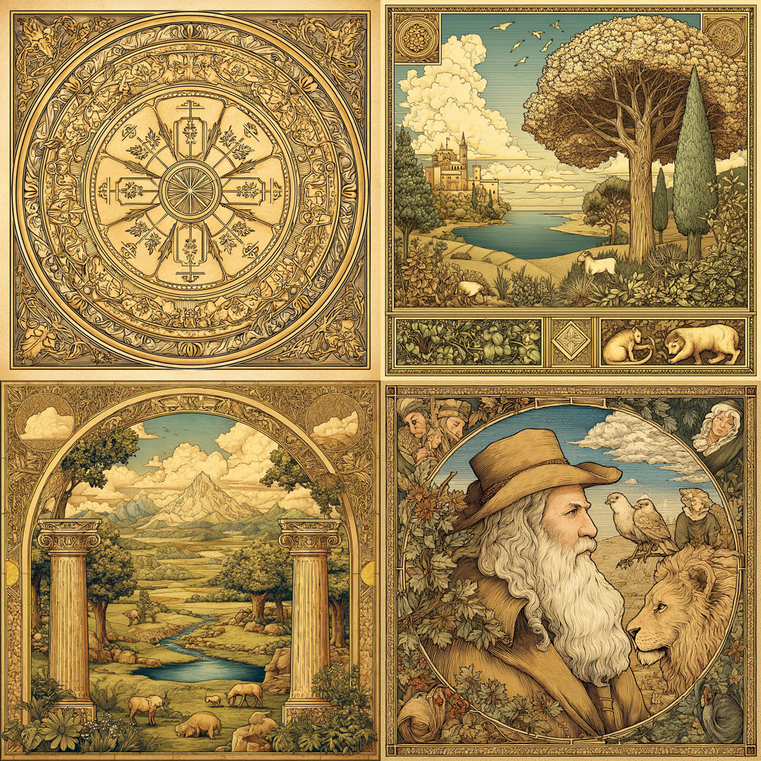 Ornamental Pastoral Engravings