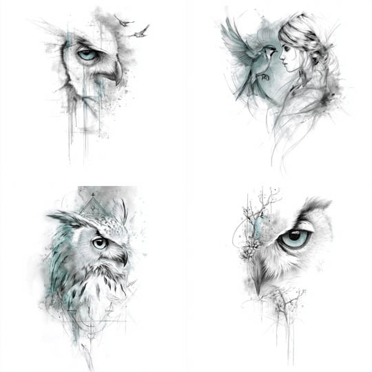 Minimal Ink Wildlife