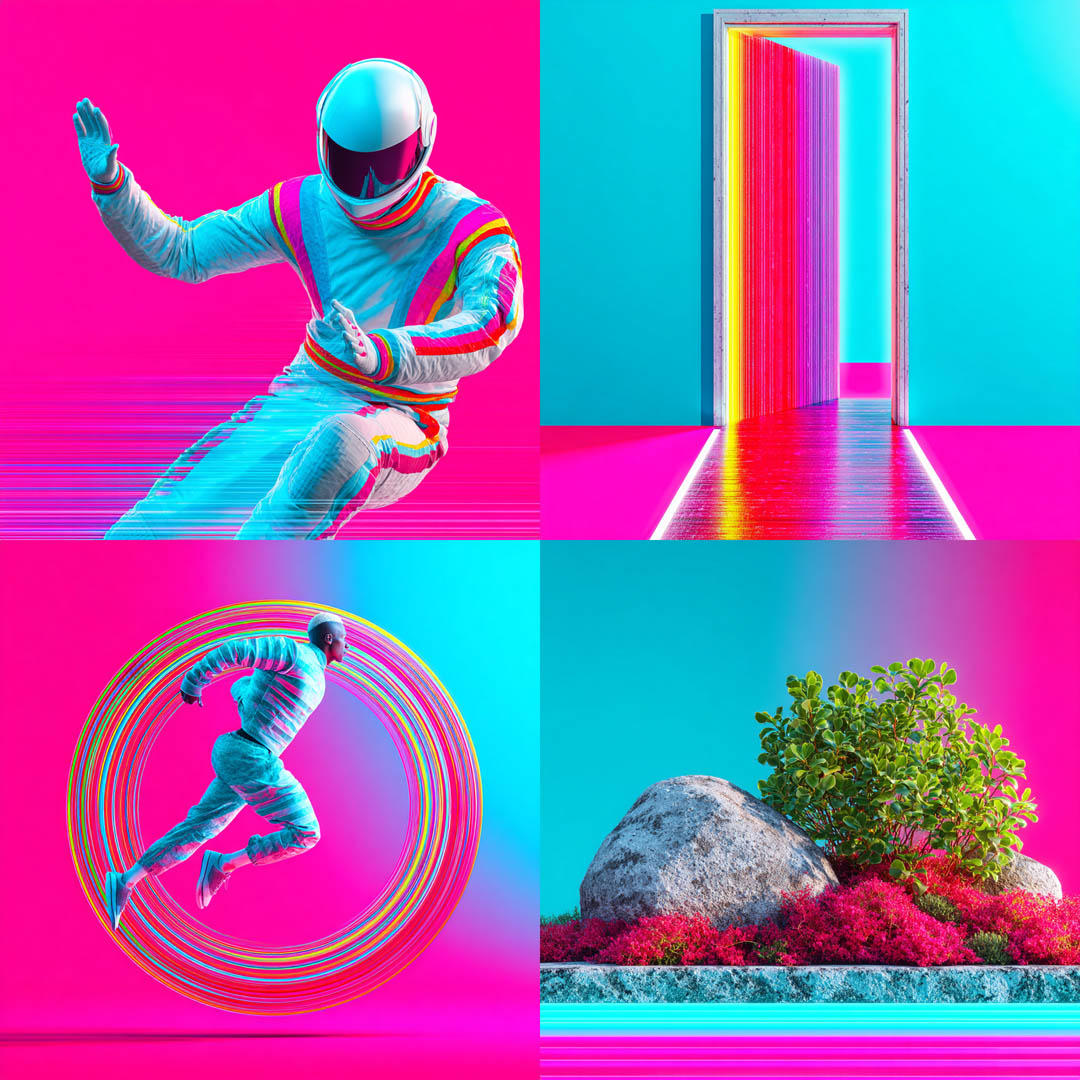 Hyperpop Neon CGI