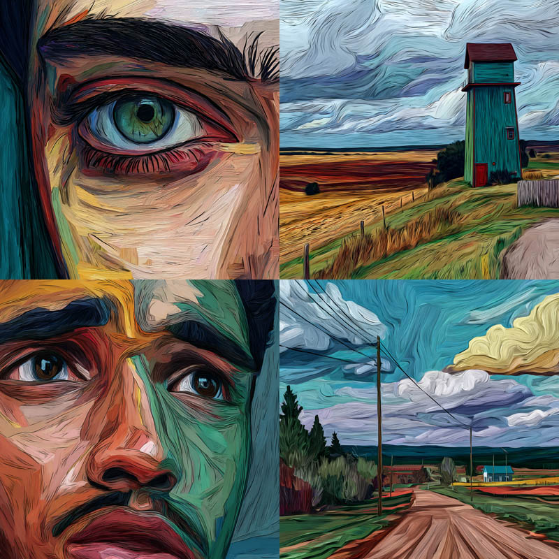 Pastel Sketch Scenes