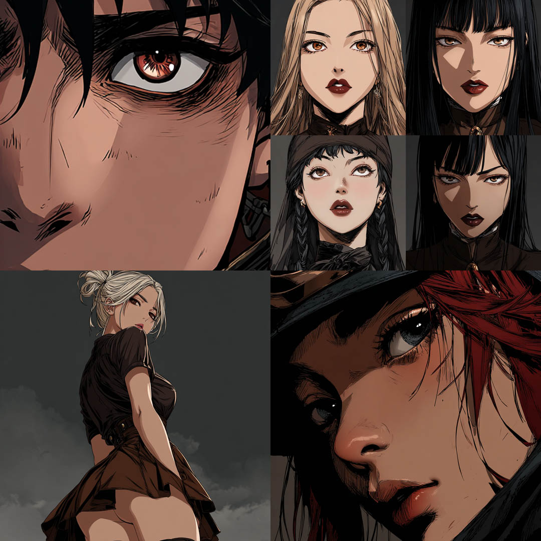 Graphic Manga Portraiture