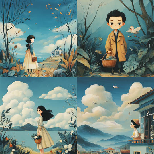Pastoral Storybook Illustrations
