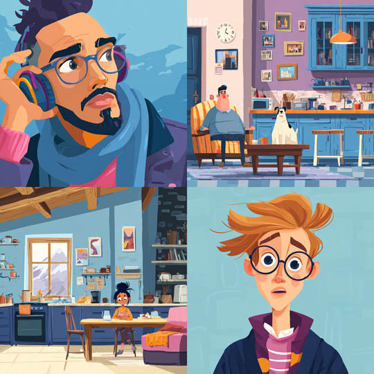 Modern Flat Editorial Toon