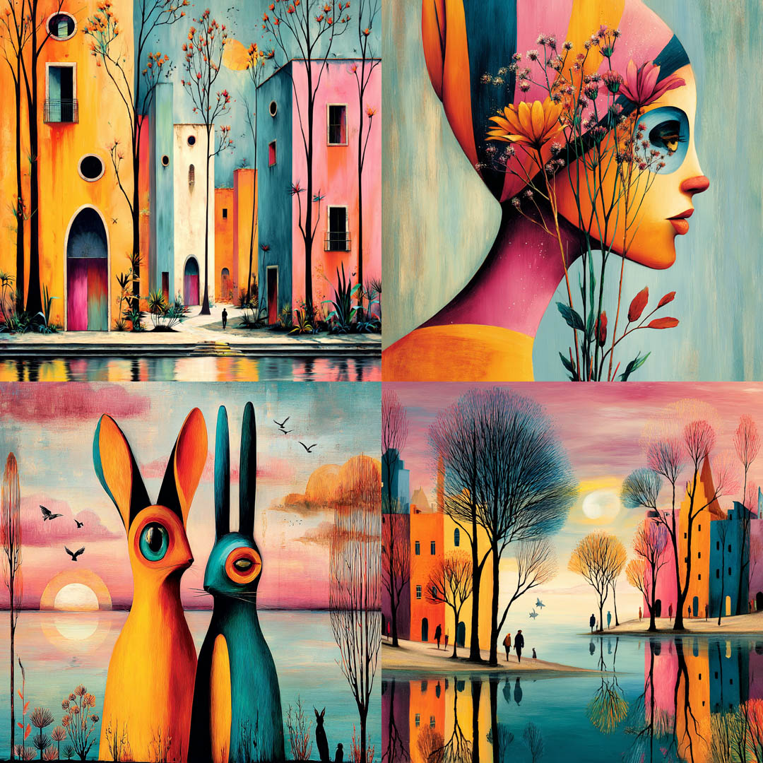 Surreal Color Village