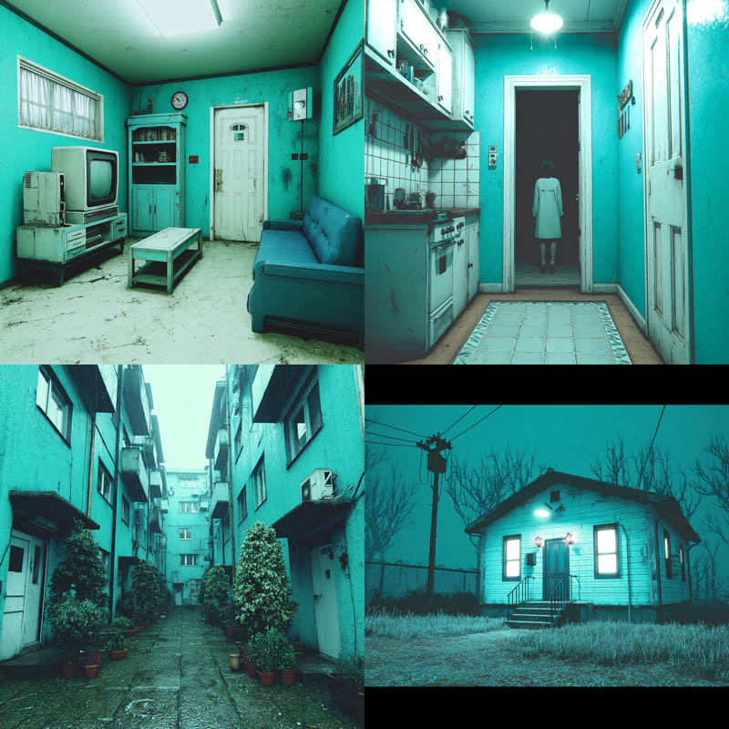 Teal Horror Environment