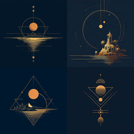 Gilded Sacred Geometry