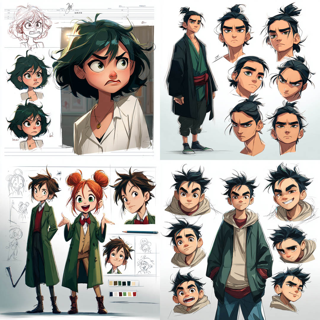 Expressive Animation Character Sheets