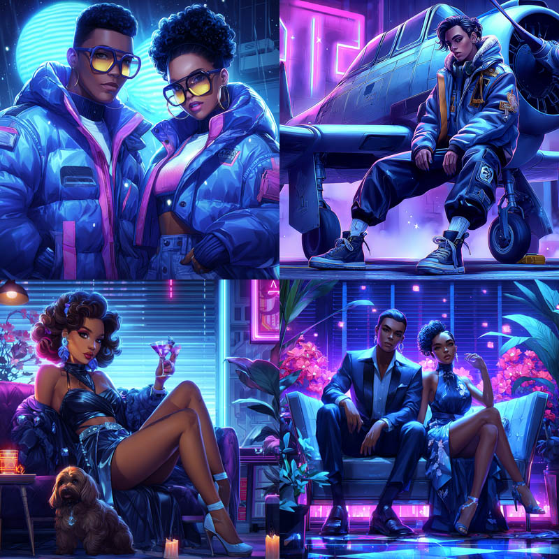 Neon Cyber Fashion