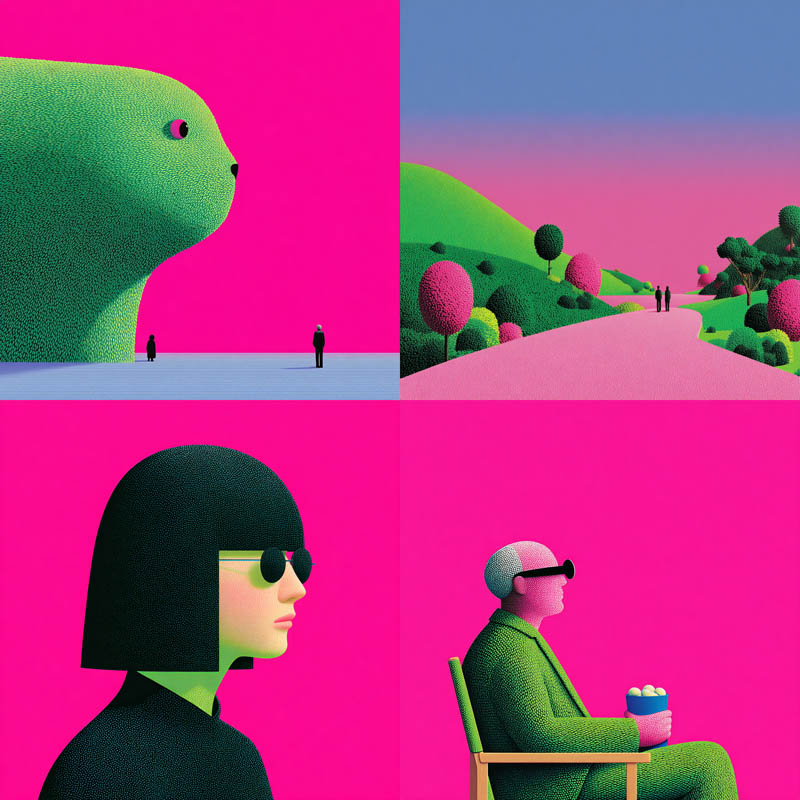 Pop Surrealist Vector Illustration